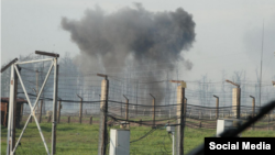 Пожар на пороховом складе в Урмане, Башкирия, фото bashinform.ru