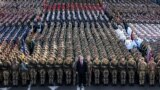 UKRAINE – General rehearsal of the parade. The joint photo of President Petro Poroshenko with the participants of the "Army Parade" on Independence Day of Ukraine. Kyiv, August 22, 2018 